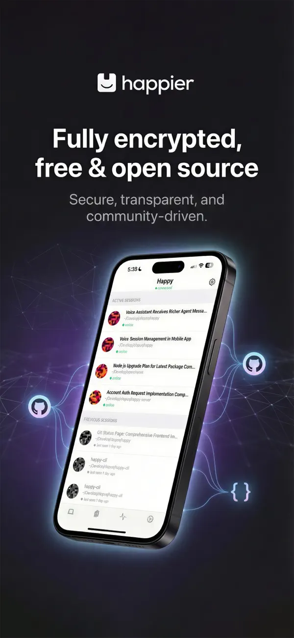 #6. Happier: Claude Codex OpenCode (iOS) Bởi: Leeroy Brun