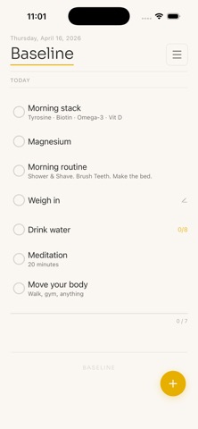Your Baseline screenshot