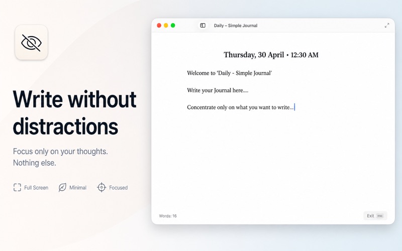 Screenshot #2 pour Daily – Simple Journal