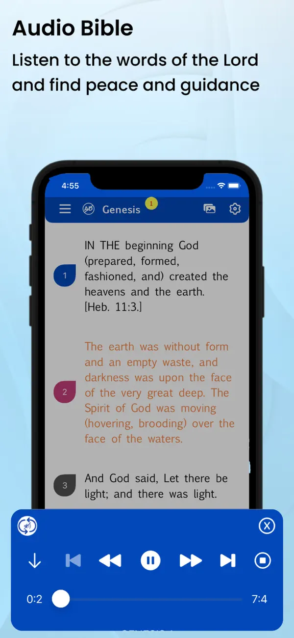Screenshot #2 pour Amplified Bible - Audio Bible