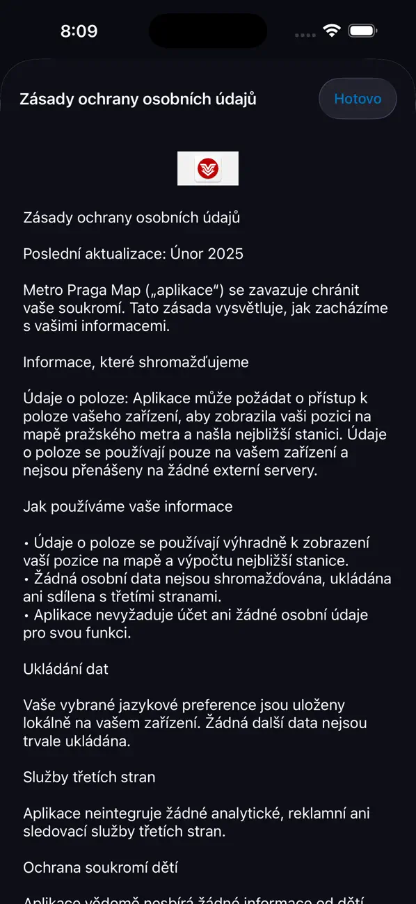 Screenshot #2 pour Metro Praga Map