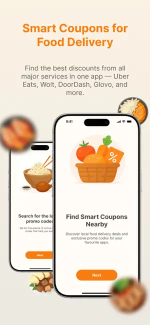 Food Delivery Smart Coupons screenshot 1