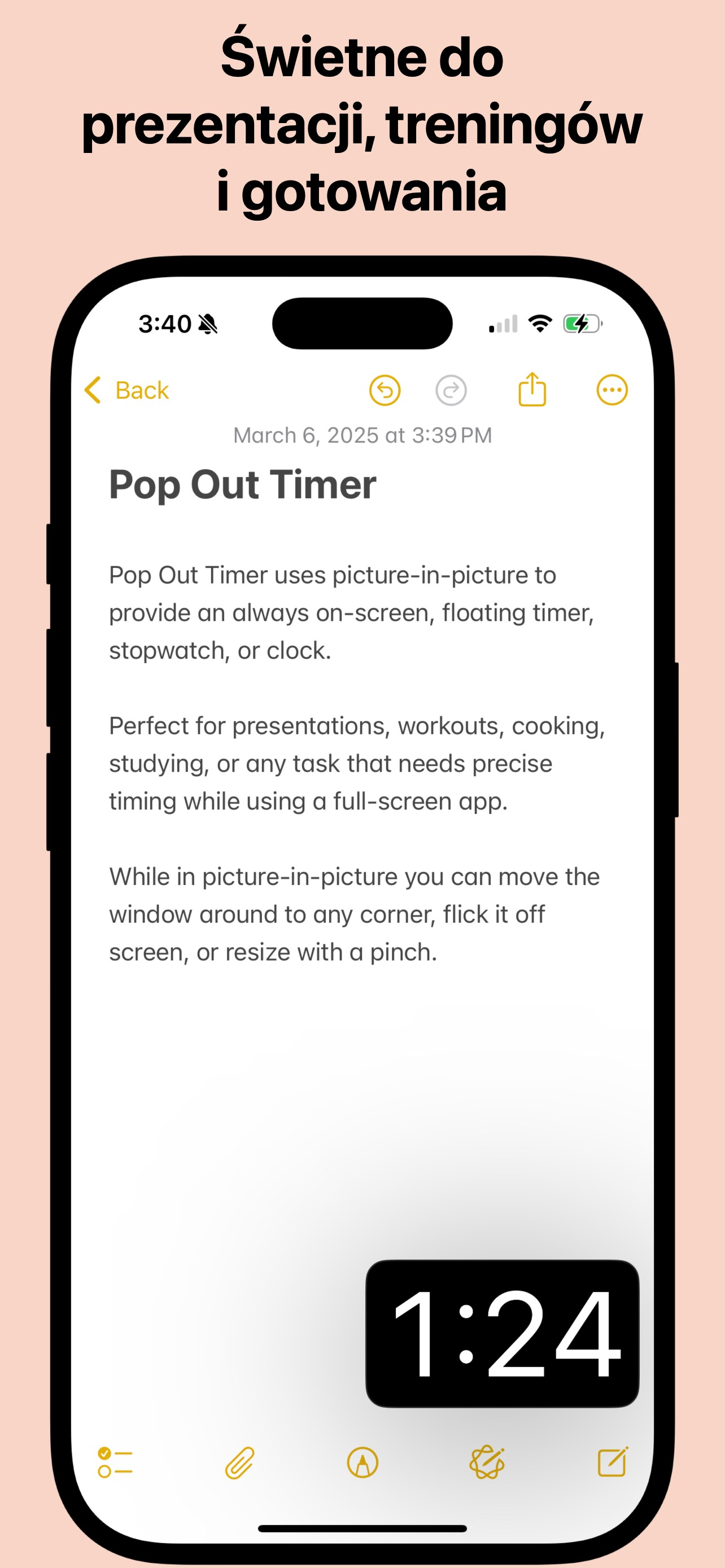 Pop Out Timer Stopwatch Clock