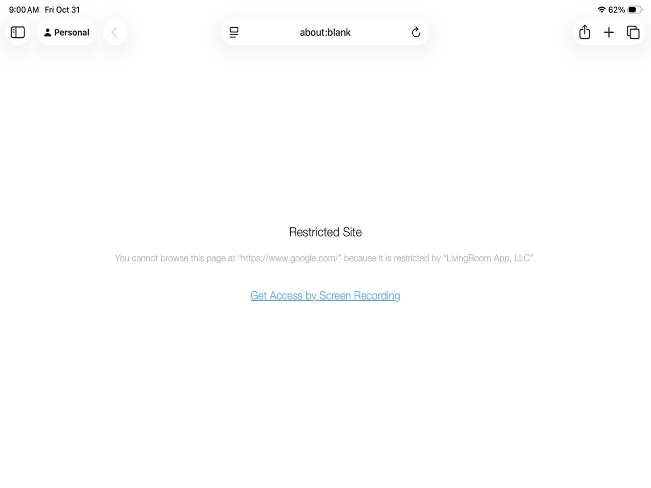 iPad screenshot