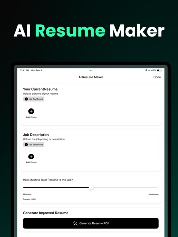 CareerBoost.AI: Resume Builder iPad screenshot