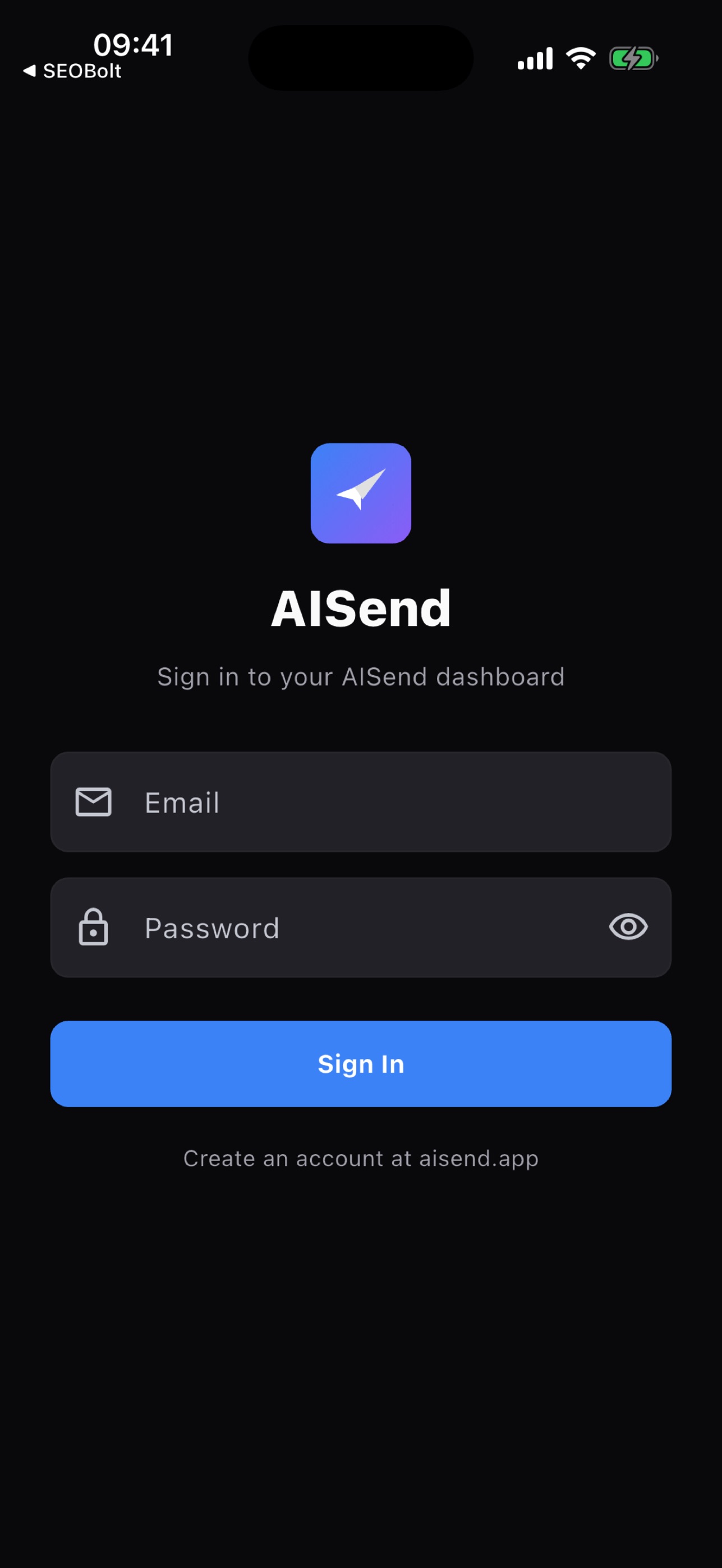 Screenshot 1 of AISend: Email API Console