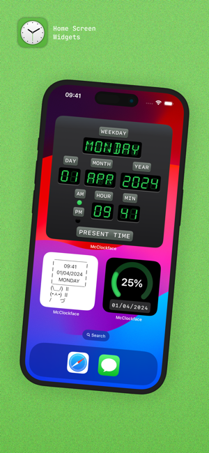 ‎McClockface: Flip Clock Screenshot