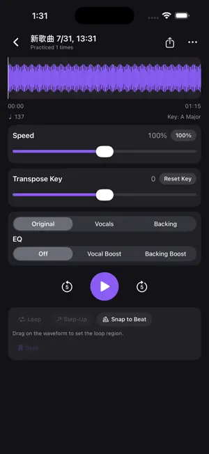 Session: Vocal Remover & Loop screenshot 1