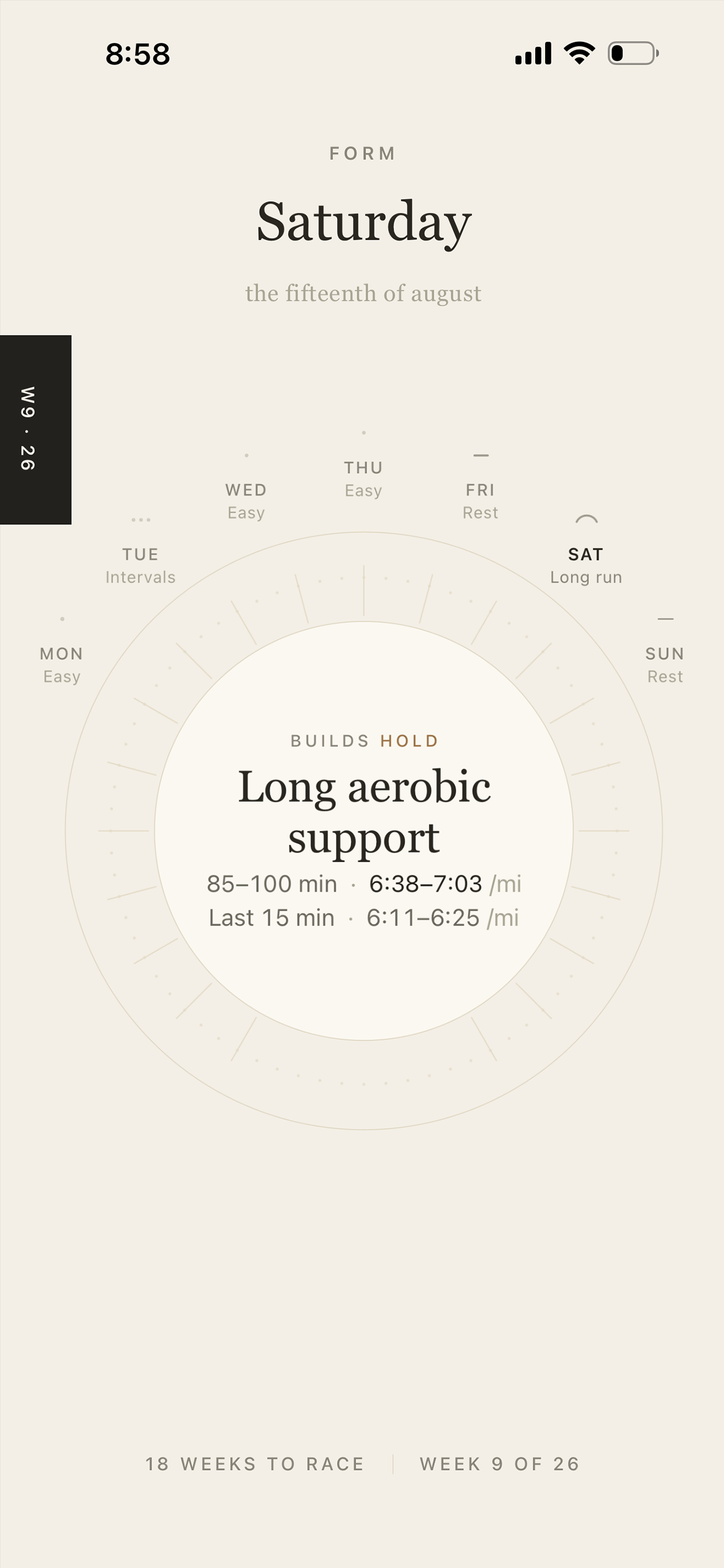 FORM: Running Plans screenshot 3