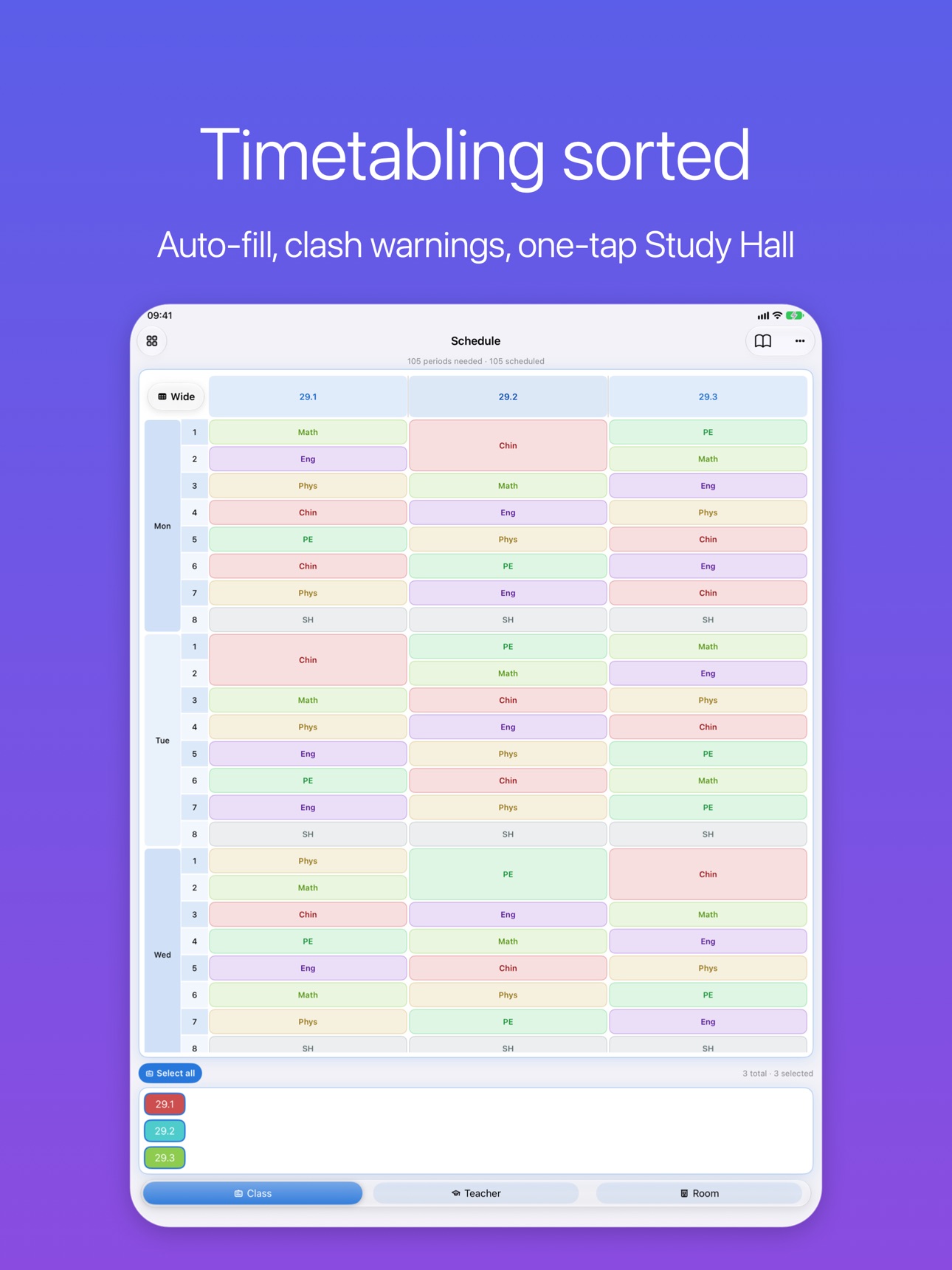 Screenshot 5 of Timetable‑Principal Version