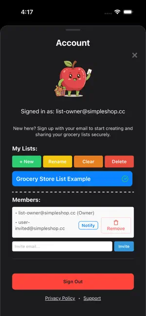 SimpleShop-Grocery-List screenshot 2