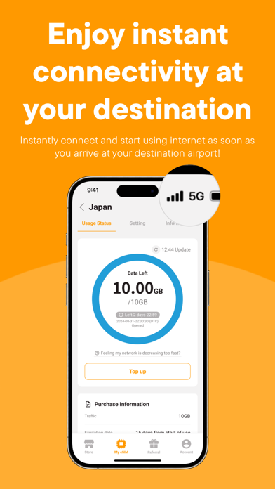trifa - Travel eSIM Store App Screenshot