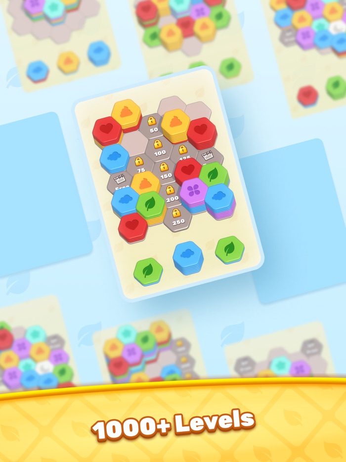 Hexa Stack Color Hexagon Sort