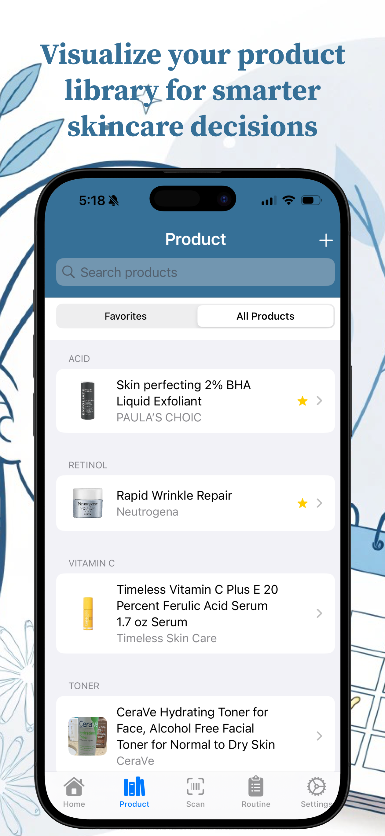 SkinLog: Easy Skincare Tracker