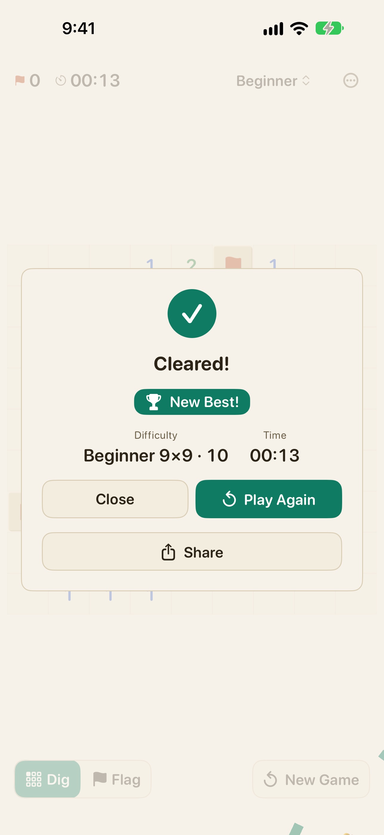 Screenshot 3 of Minesweeper Classic by CMORE
