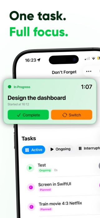 Don't Forget: ADHD Focus Timer Screenshot 3 of 6