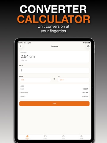 Pro Toolbox Measure & Build iPad screenshot