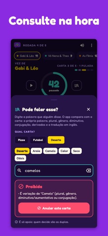 Evasivas: jogo de palavras screenshot 2
