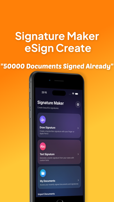 Signature Creator - eSign App iPhone screenshot