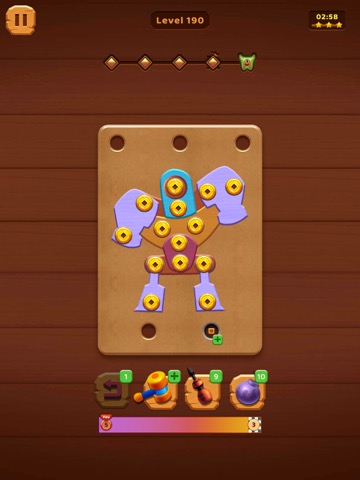 Nuts Bolts Wood Puzzle Gamesのおすすめ画像7