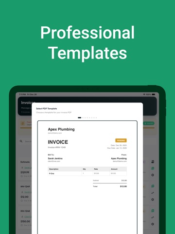 Invoice Maker & Billing: Cuiby iPad screenshot