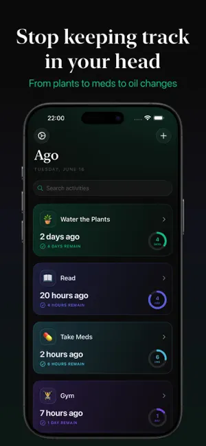 Ago: Days Since Tracker screenshot 1