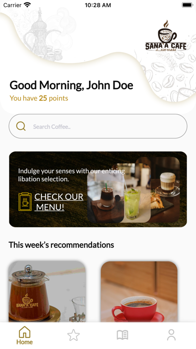 Sanaa Cafe Screenshot