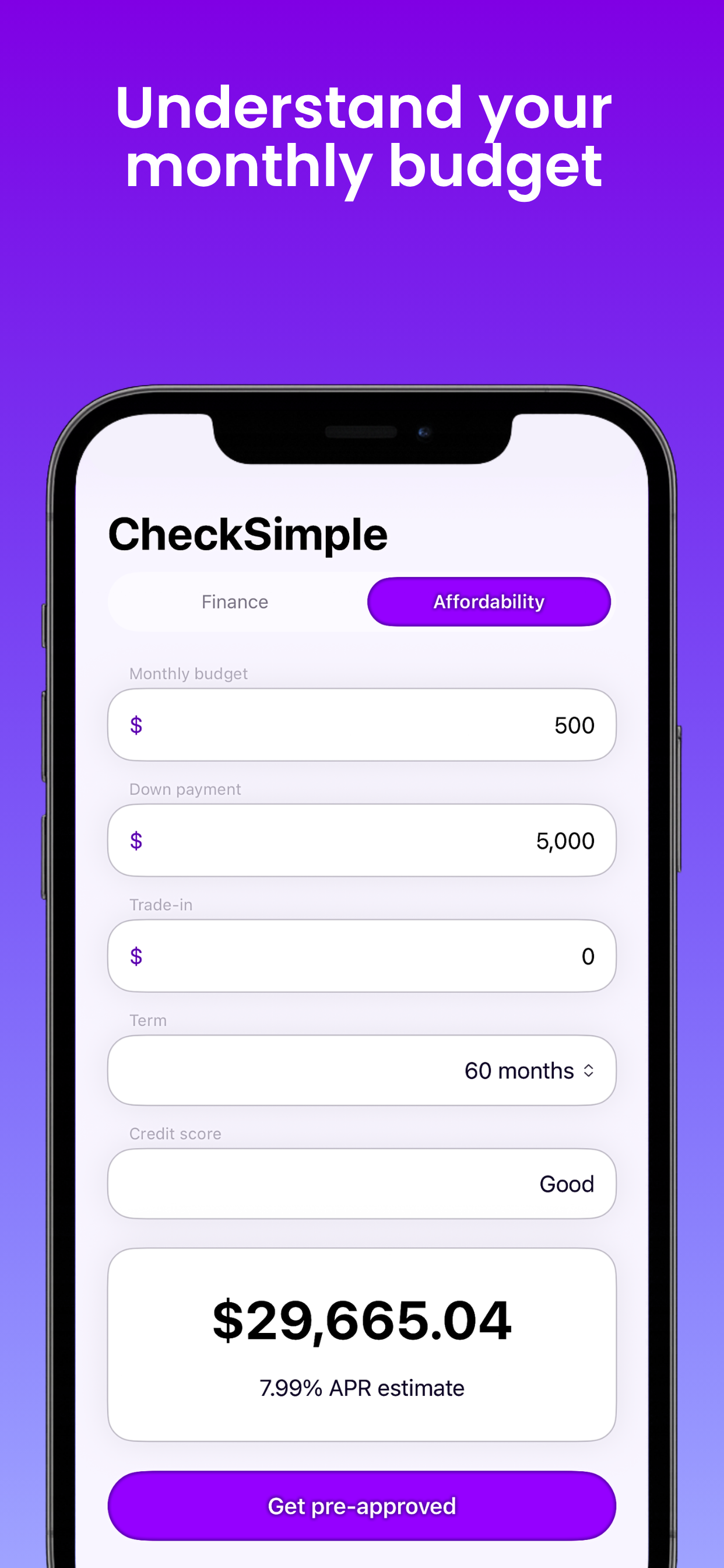 Car Loan Calc - CheckSImple screenshot 4