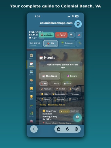 CB Guide: Colonial Beach, VA iPad screenshot