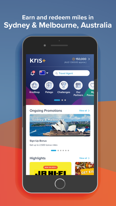 Kris+ by Singapore Airlines iPhone screenshot