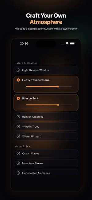 Nox: White Noise & Sleep Timer screenshot 2