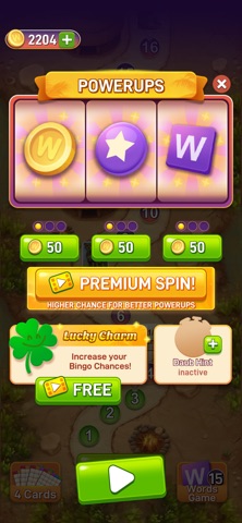 Bingo Words and Wildlife iPhone screenshot