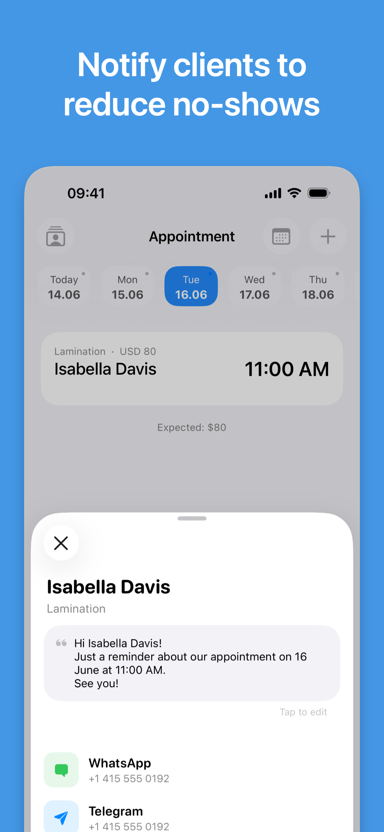 My Clients: Schedule & Income screenshot 4