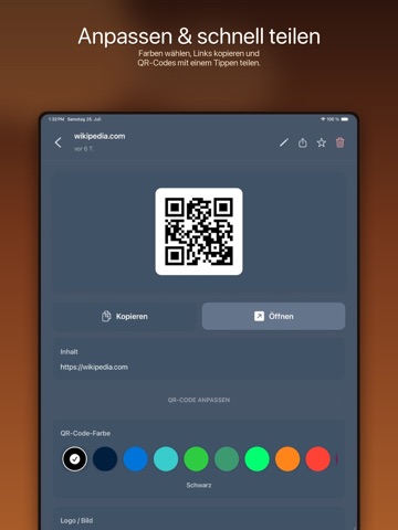 QR-Code-Scanner: QR scannen iPad screenshot 3
