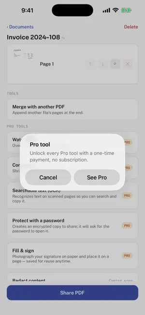 PocketPDF: Edit & Sign screenshot 4