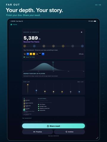 Farout - Krillion Trivia Dive iPad screenshot