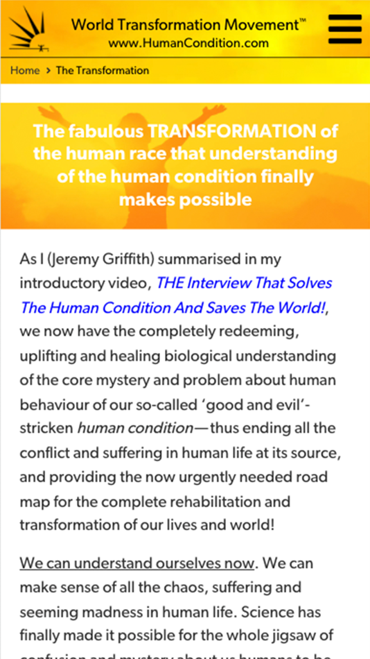 #7. World Transformation Movement (iOS) Podle: World Transformation Movement