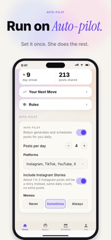 Robyn: Video & Content Creator iPhone screenshot