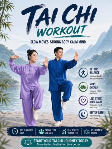 TAI CHI Workout: Home Fitness iPad screenshot