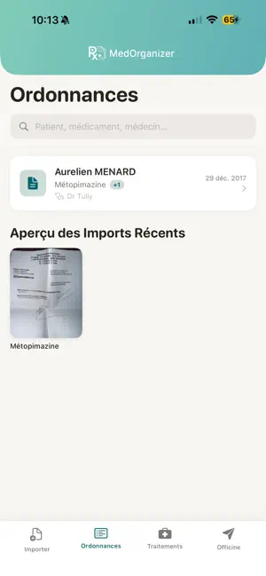 MedOrganizer screenshot 2