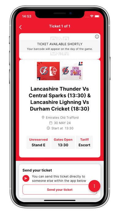 Lancashire Cricket Tickets Screenshot