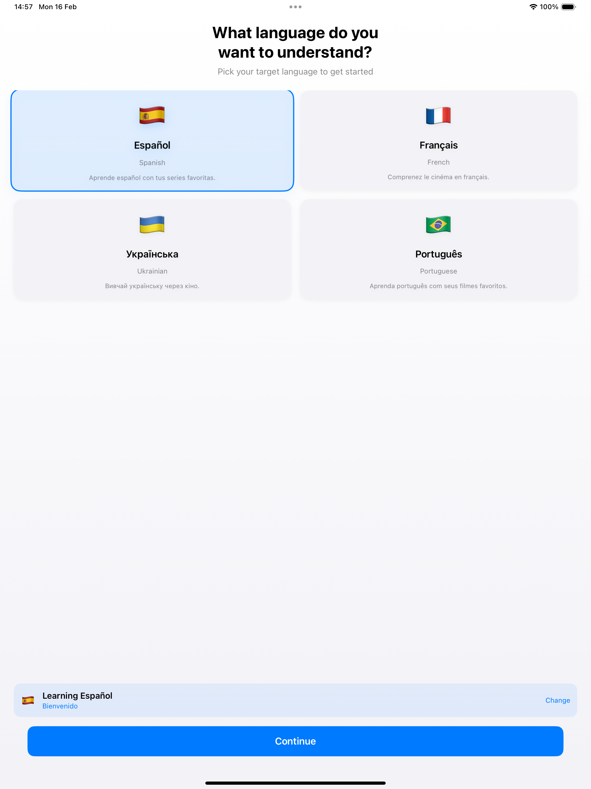 CineLingo learn languages easy