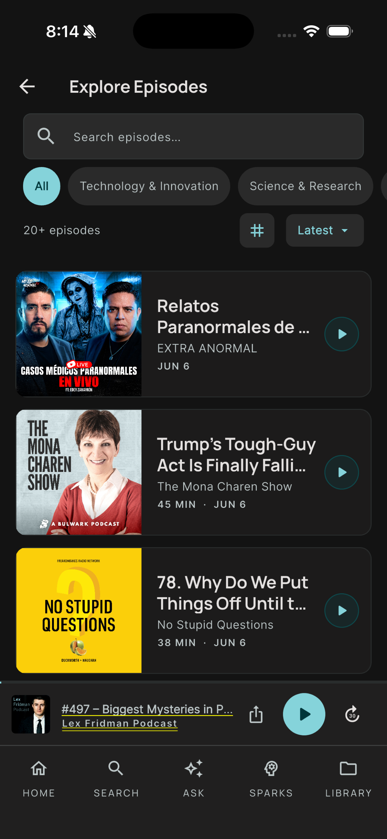 Metapodcast Podcast Insights screenshot 3