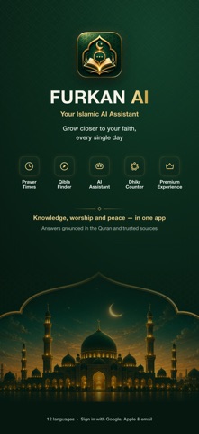 Furkan AI: Islamic Assistant iPhone screenshot
