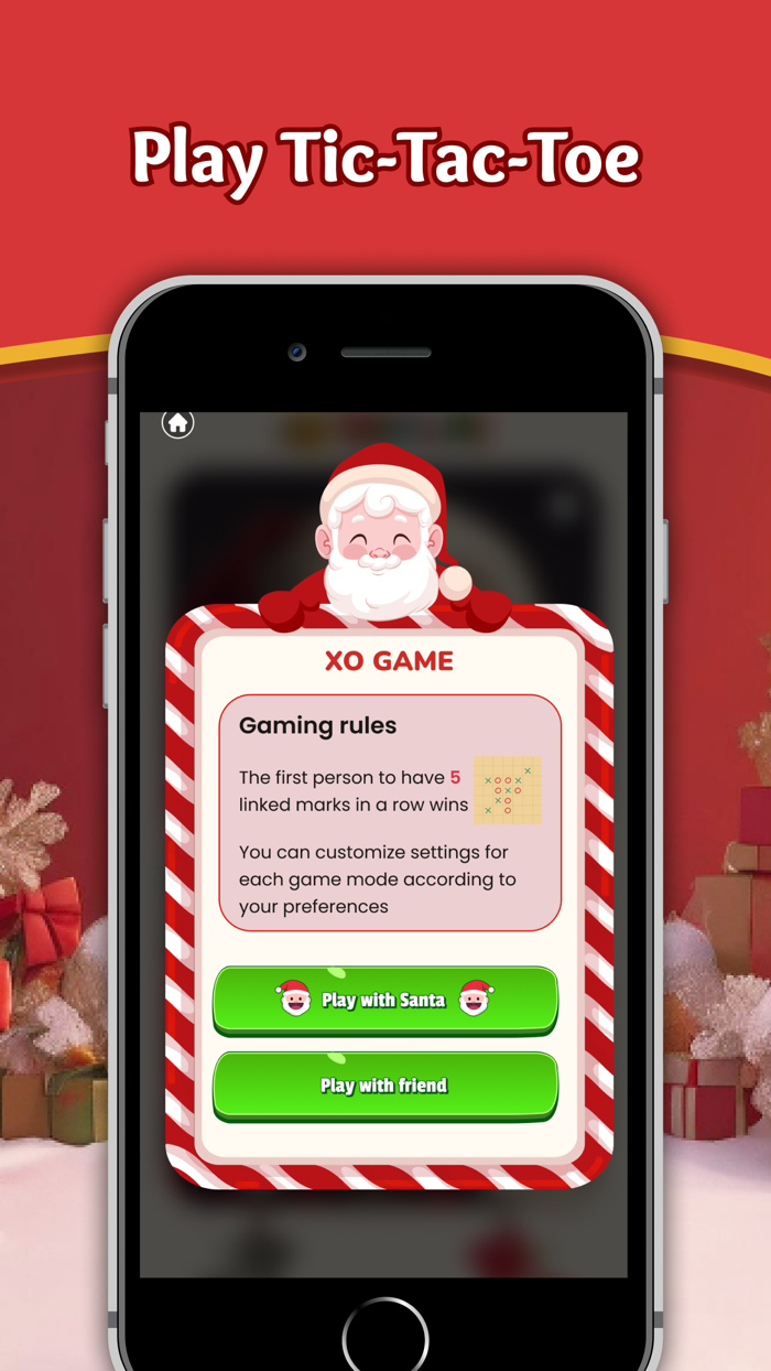 My talking Santa, tic tac toe