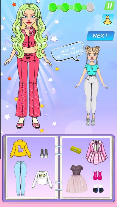 DIY Paper Doll Dress Up Game Screenshot