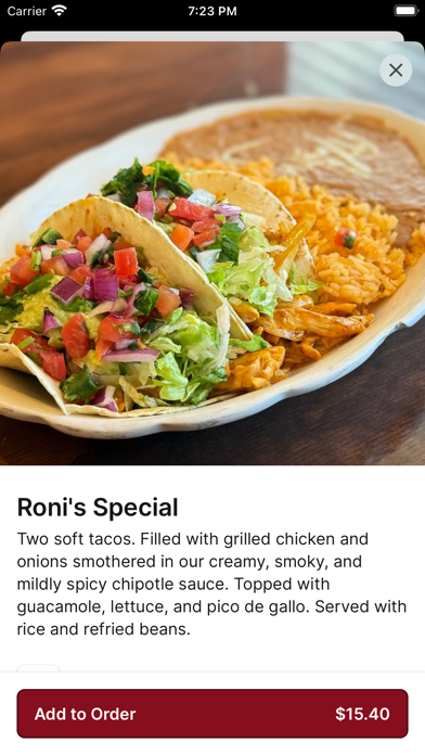 Mi Casa Mexican Restaurant iPhone screenshot 4 - Food & Drink app