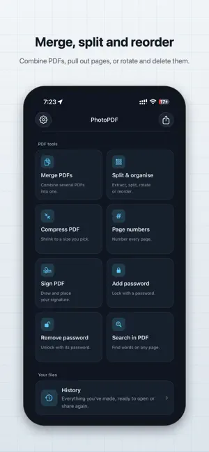 Scan Docs: Photos to/from pdf screenshot 3