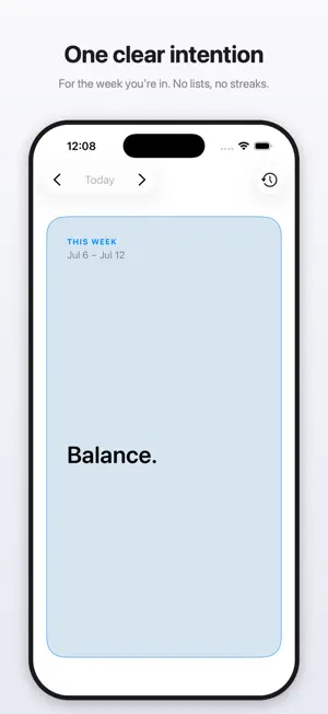 Weekly Intention screenshot 1