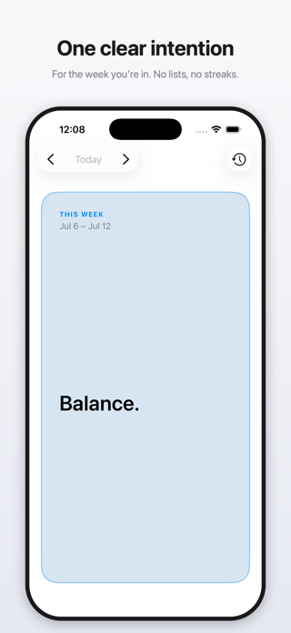 Weekly Intention Screenshot 1 of 5